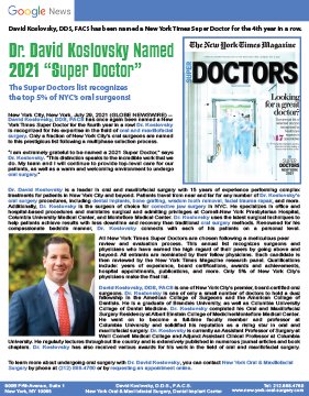 Dr. Koslovsky - Google News SuperDoctor 2021 